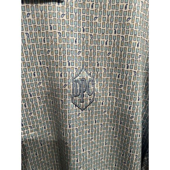 Peter Millar Mens Medium Summer Comfort Cocktail Print Golf Polo Shirt Stretch - Picture 3 of 9